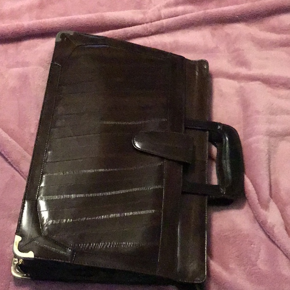 VTG Eel skin attaché/briefcase